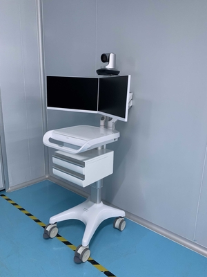 Estação de trabalho móvel médica do hospital 22 polegadas elétrica