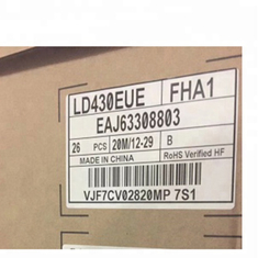 Original do LG painel LD430EUE-FHA1 do LCD de 43 polegadas para o Signage do LCD Digital