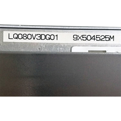 8,0 exposição LQ080V3DG01 de Tft Lcd da relação da polegada 640*480