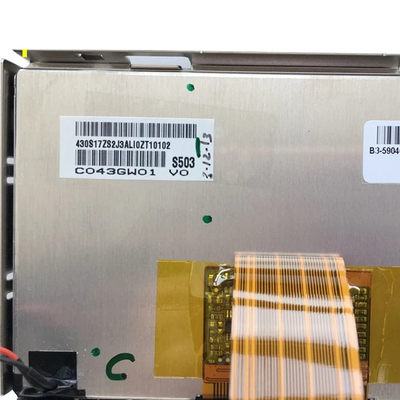 Navegação do carro CD/DVD exposição do LCD de 4,3 polegadas + painel do tela táctil C043GW01 V0 LCD para a auto substituição do carro