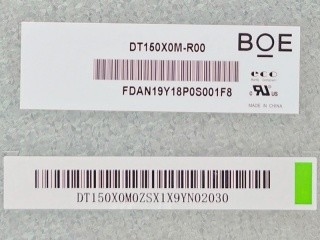 Bom preço 15 polegadas 1024*768 DT150X0M-R00 Painel LCD para Industrial on-line