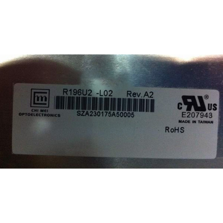 1600*1200 original R196U2-L01 visualização ótica de TFT LCD de 19,6 polegadas para Chimei Innolux