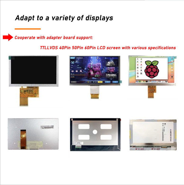 Motorista Board 800x480 IPS do Pin LCD de HDMI VGA avoirdupois 50