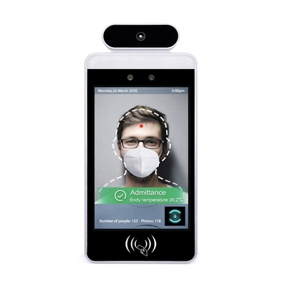 Bom preço Dispositivo facial fixado na parede de um reconhecimento de 8 polegadas, dispositivo da medida da temperatura corporal 1.5GHZ on-line