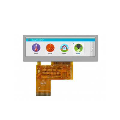 WF39BSQASDNN0 Winstar esticou a barra LCD 3,9 polegadas com temperatura larga 480x128 do brilho alto